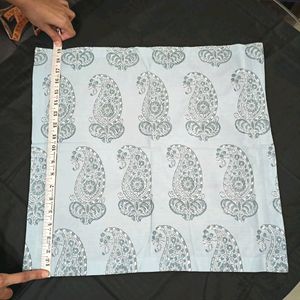 7 Piece Blue Paisley Print Table Napkins Set