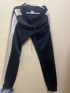 Puma Black Jogger White Striped