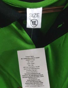 NEW! Mr. Tusker Polo T-shirt- Bright Green
