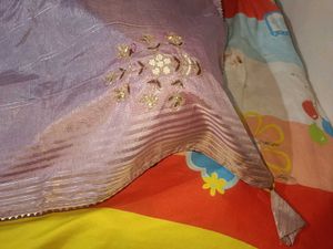 New hand work saree with blouse piece