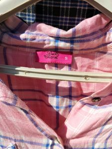 Pink Plaid Shirt