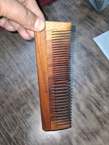 Pink Woolf Natural Wooden Beard &amp; Hair Comb