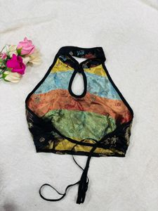 Dragon Print Halter Top