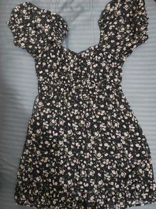 Black Fit and Flare Mini Dress