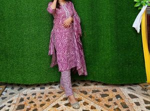 Beautiful Purple Kurta Set
