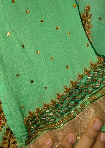 Green Suit With Heavy Work