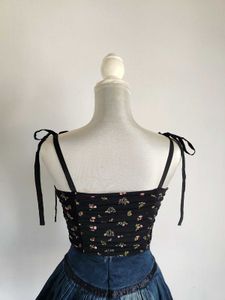 Black Corset Tank Top