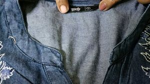 Denim Kurta