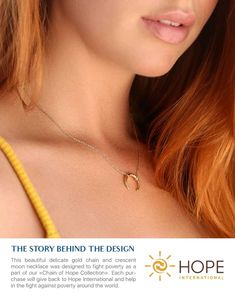 Delicate Crescent Moon Necklace