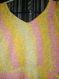 Pastel Print Long Sleeve Dress