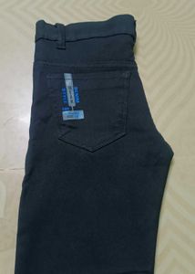 Black Straight-Leg Pants