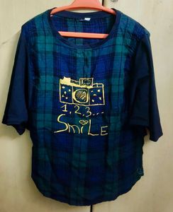 Plaid Graphic Tee