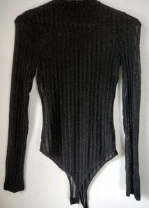 Black Mesh Bodysuit