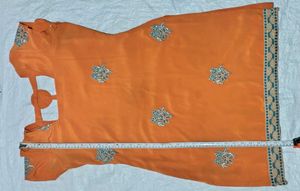 Silk Orenge Suit