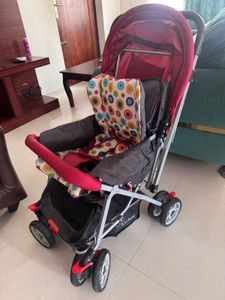 Red Baby Stroller