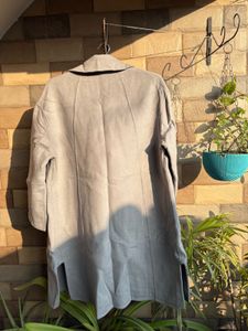 Elegant Grey Trench Coat