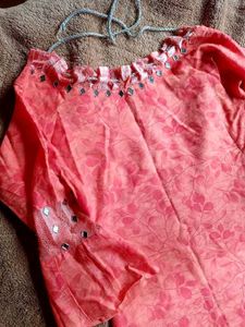 Mirror And Lack Work Designer Kurti