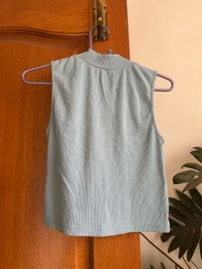Blue Sleeveless Top