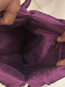 Vintage Purple &amp; Gold Sequin Handbag