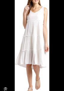 White Tiered Sundress