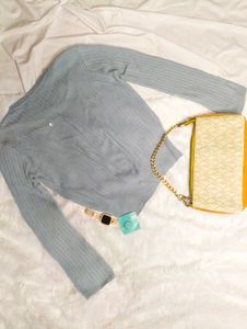 ✨🥀Blue Knit Cardigan🥀✨