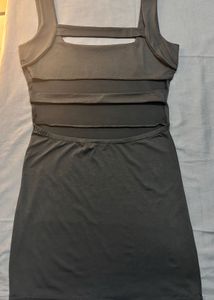 Sleek Black Bodycon Dress (small size)