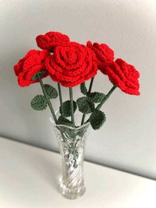 Crochet Rose Bouquet ( any 1)