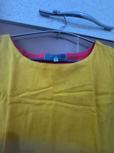 Yellow Colour Short Kurti