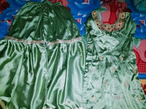Pista Green Sharara Set
