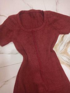 Maroon Hug Bodycon Dress