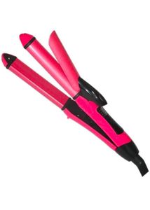 2-in-1 Hair Styler (Straightener, Curler)