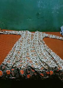 Printed White Kurta