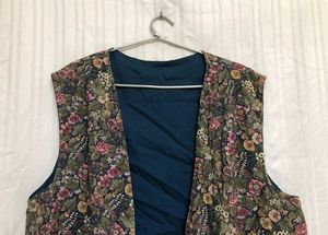 Multi Colour Printed Open Vest