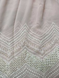 Elegant Peach Embroidered Anarkali