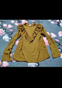 H&amp;M Olive Green Top Bust 36-38