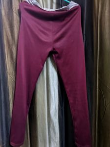 Leggings For Exercise ,Fashion (Maroon)