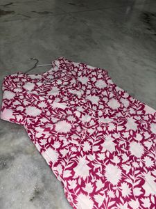 Floral Print Kurta