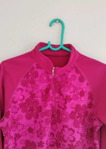 Pink Floral Pullover