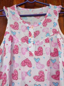 Heart Print Nightgown