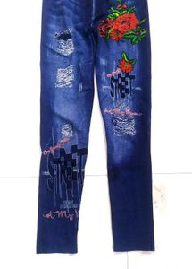 Blue Jeans Color Jeggings For Girls And Women