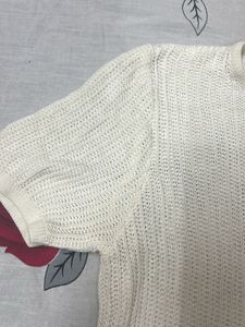 White Knit Top