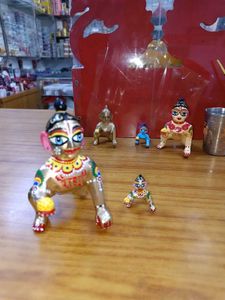 Krishna Idol Set 4 No Laddugopal Complete Makeup