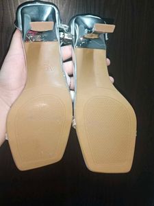 Zara Silver Heels
