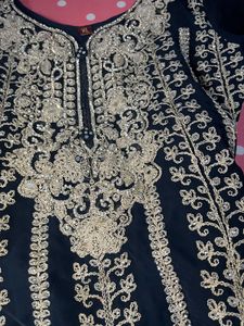 Beautiful 😍 Blue Heavy Party Wear Sarara Suit