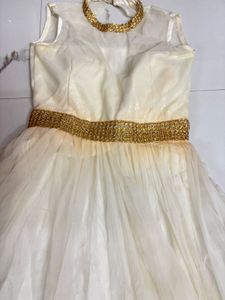 White Frill Gown