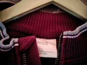 Burgundy Zip-Up Jacket