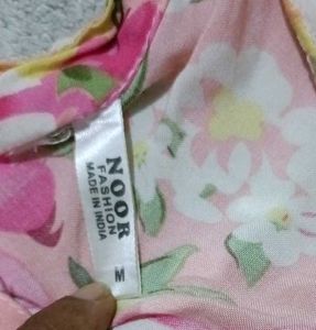 Floral Print Pink Tunic Top