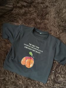 Graphic Print Tee Gym