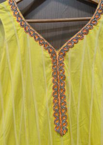 Yellow Anarkali