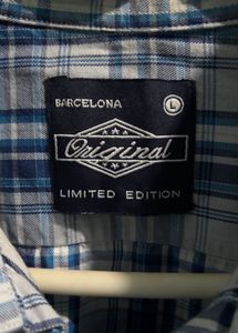 BARCELONA Men’s Casual Checkered Shirt